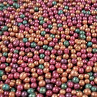 Glitzer Schokoperlen 80g