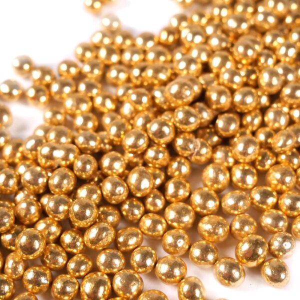 Crispy Schokokugeln Gold Metallic 6mm