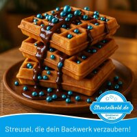 Crispy Schokokugeln Blau Metallic 6mm 80g