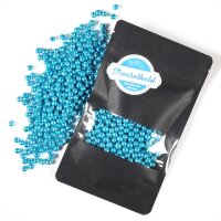 Crispy Schokokugeln Blau Metallic 6mm 80g