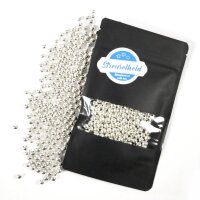 Crispy Schokokugeln Silber Metallic 6mm