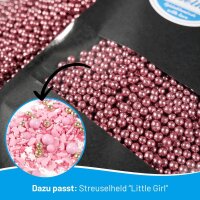 Zuckerperlen Pink Metallic