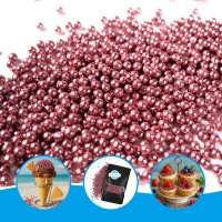 Zuckerperlen Pink Metallic 40g