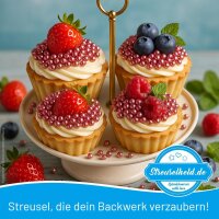 Zuckerperlen Pink Metallic 40g