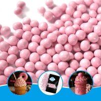 Crispy Schokokugeln Rosa 6mm