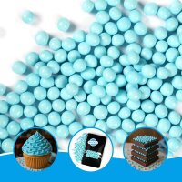 Crispy Schokokugeln Babyblau 6 mm