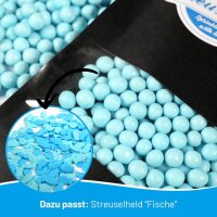 Crispy Schokokugeln Babyblau 6 mm