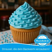 Crispy Schokokugeln Babyblau 6 mm