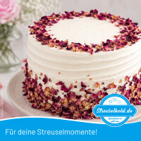 Herzstück Essbare Rosenblätter