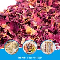 Herzstück Essbare Rosenblätter