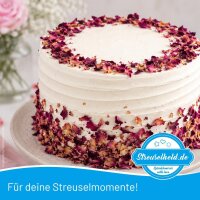 Herzstück Essbare Rosenblätter