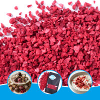 Gefriergetrocknete Himbeeren
